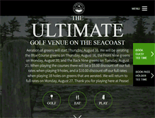 Tablet Screenshot of peasegolf.com